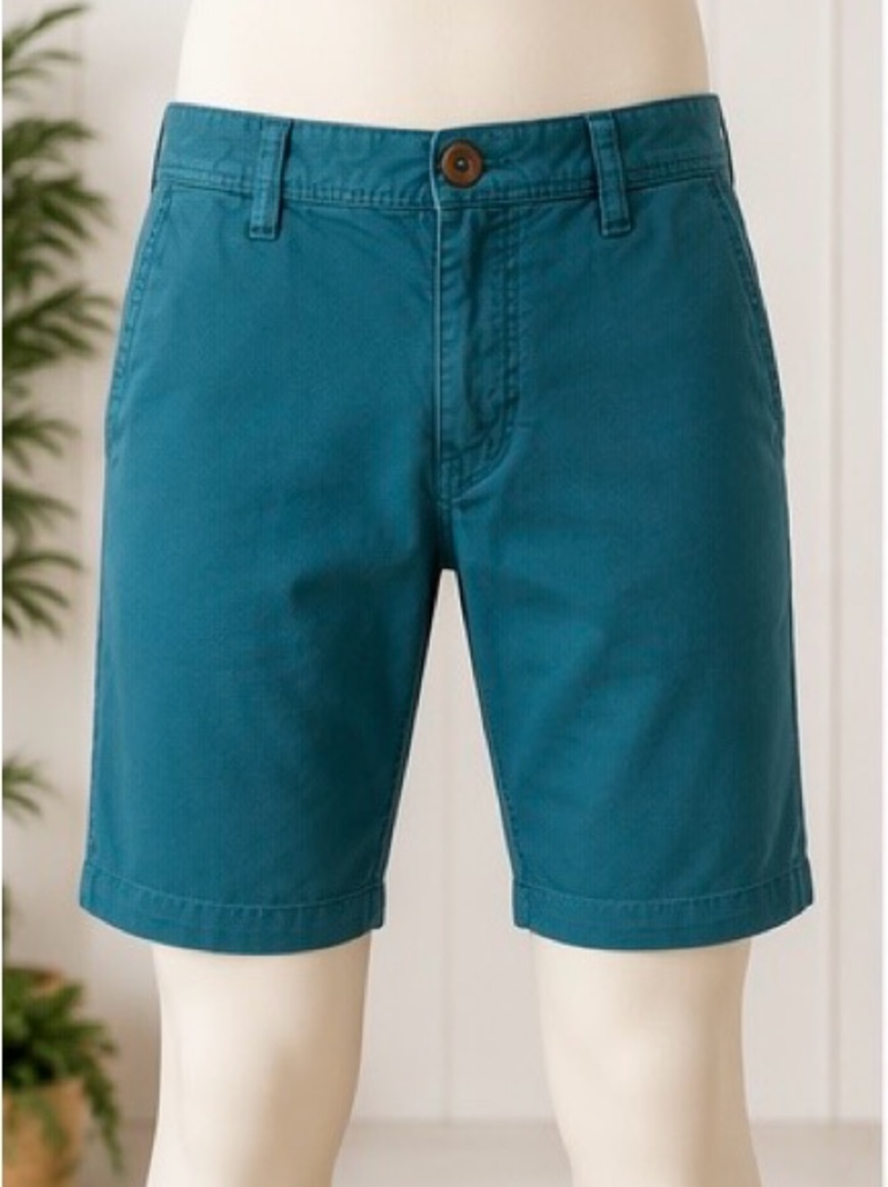 Volcom Teal Stretch Chino Shorts Men’s 34 Casual Skate